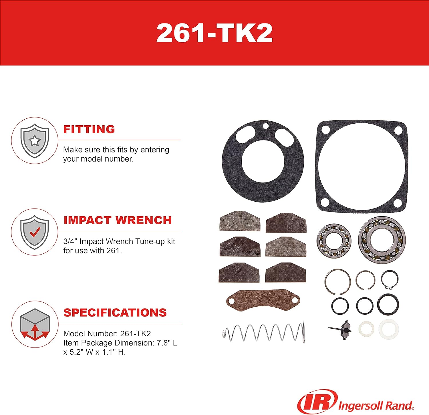 Ingersoll Rand 261-TK2 Tune-up Kit for Ingersoll Rand 261 Series Impact Wrench
