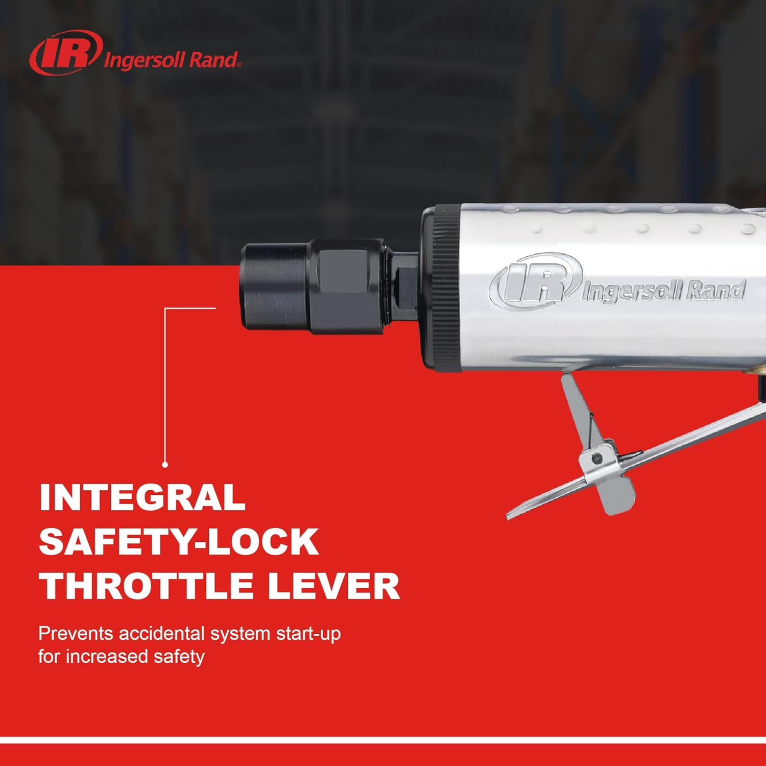 Ingersoll Rand 307B Air Die Grinder, 28,000 RPM, 0.25 HP, 1/4" Collet, Front Exhaust