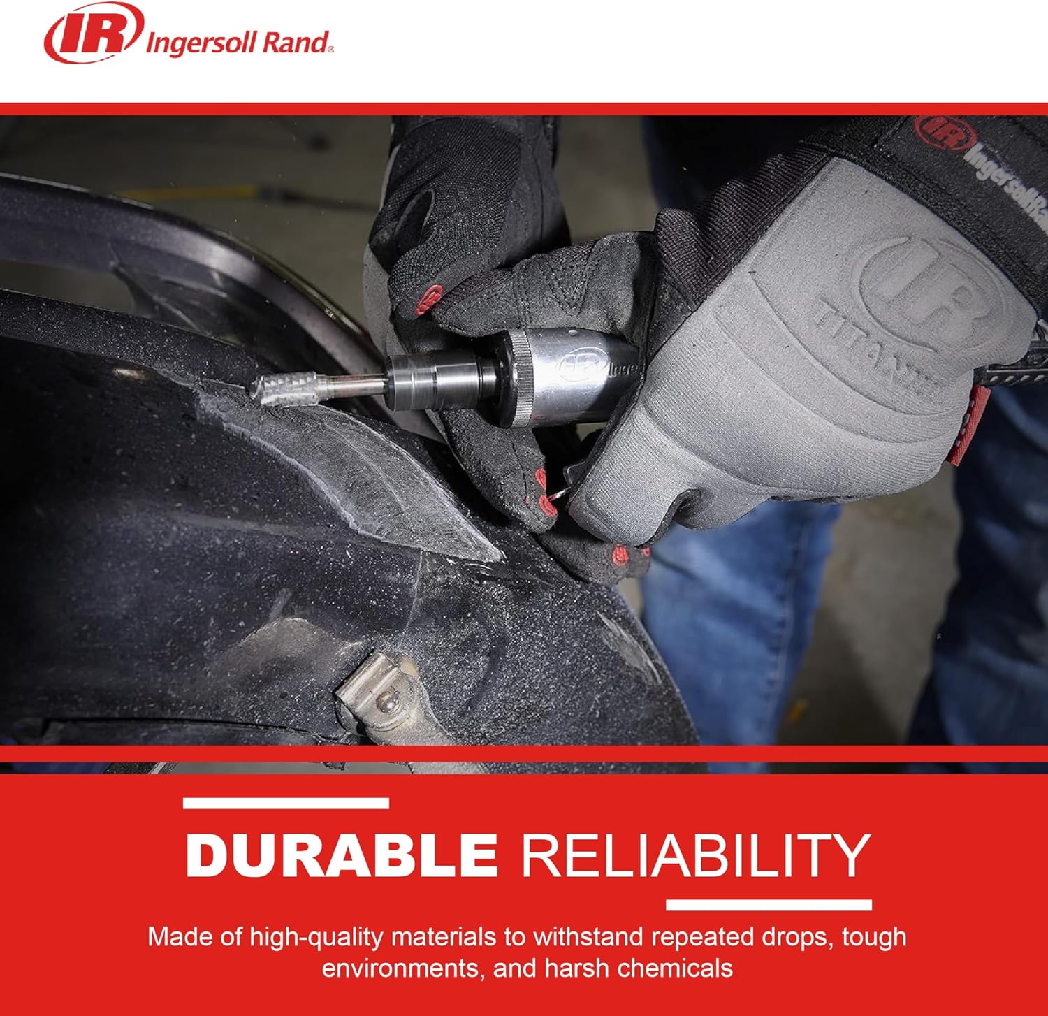 Ingersoll Rand 307B Air Die Grinder, 28,000 RPM, 0.25 HP, 1/4" Collet, Front Exhaust