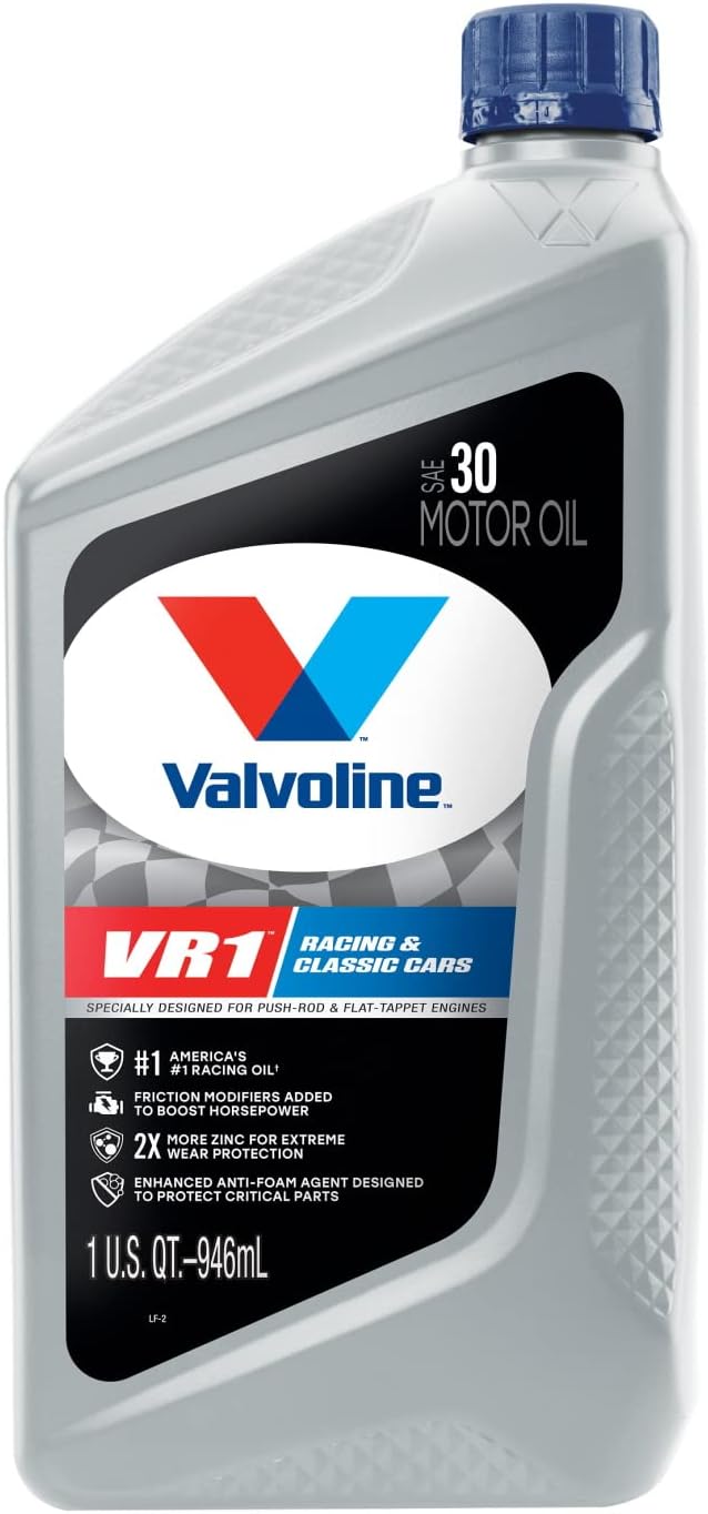 Valvoline VR1 Racing Oil SAE 30 822401 1 Quart - Case of 6