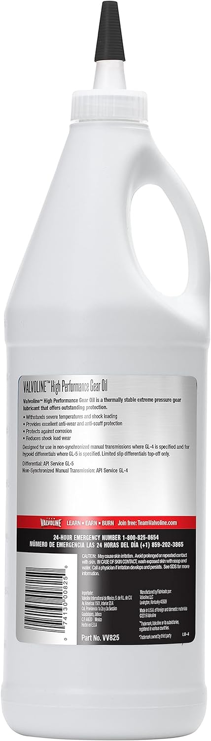 Valvoline 85W-140 High Performance Gear Oil 1 Quart