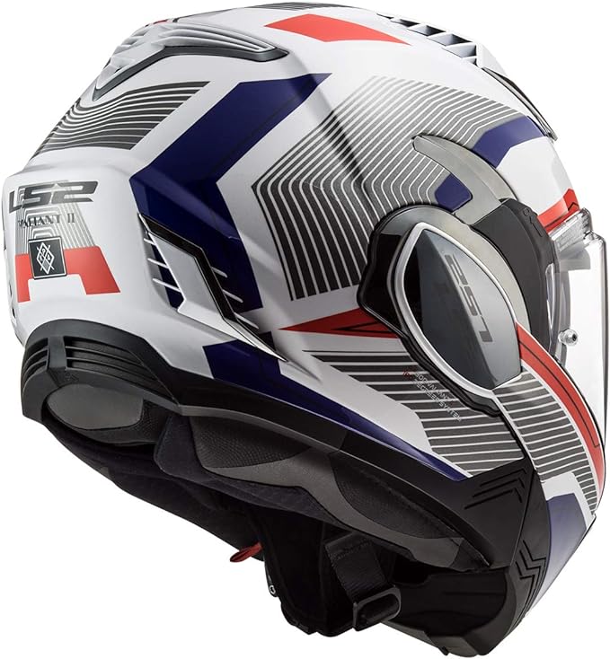 LS2 FF900 Valiant II Revo White Red Blue XL