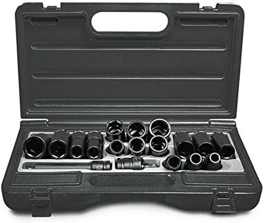 Ingersoll Rand SK4M14LN 1/2" Drive Hex Metric Universal Impact Socket Set, 14-Piece