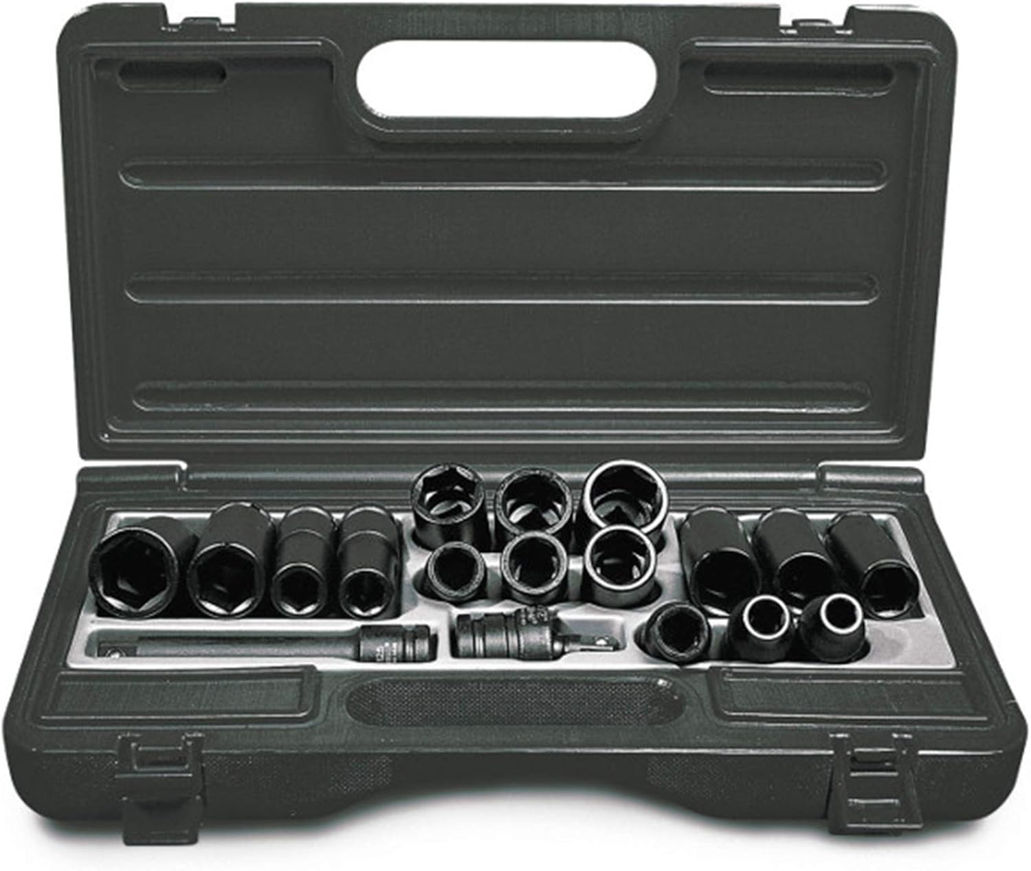 Ingersoll Rand SK4M14LN 1/2" Drive Hex Metric Universal Impact Socket Set, 14-Piece