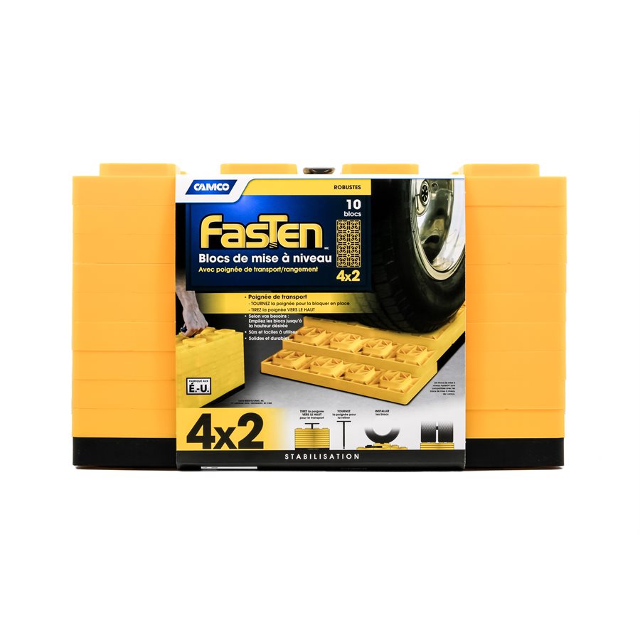 Camco 44515 LEVBLOCKS THDL 4X2 10PK Y