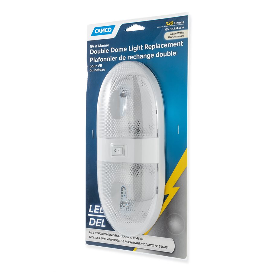 CAMCO LED DBL DOME LT 320LM CSA