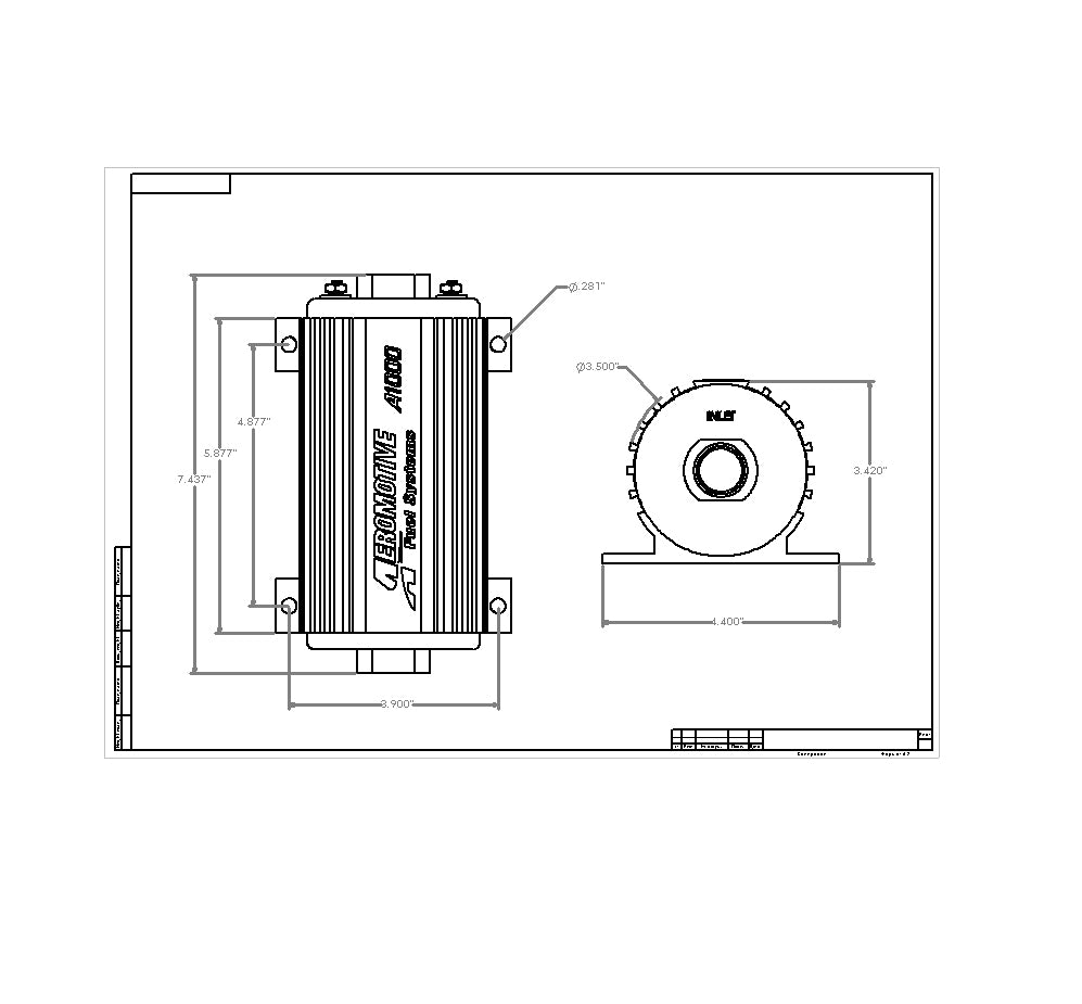 FUEL PUMP A1000 EFI IN-LINE