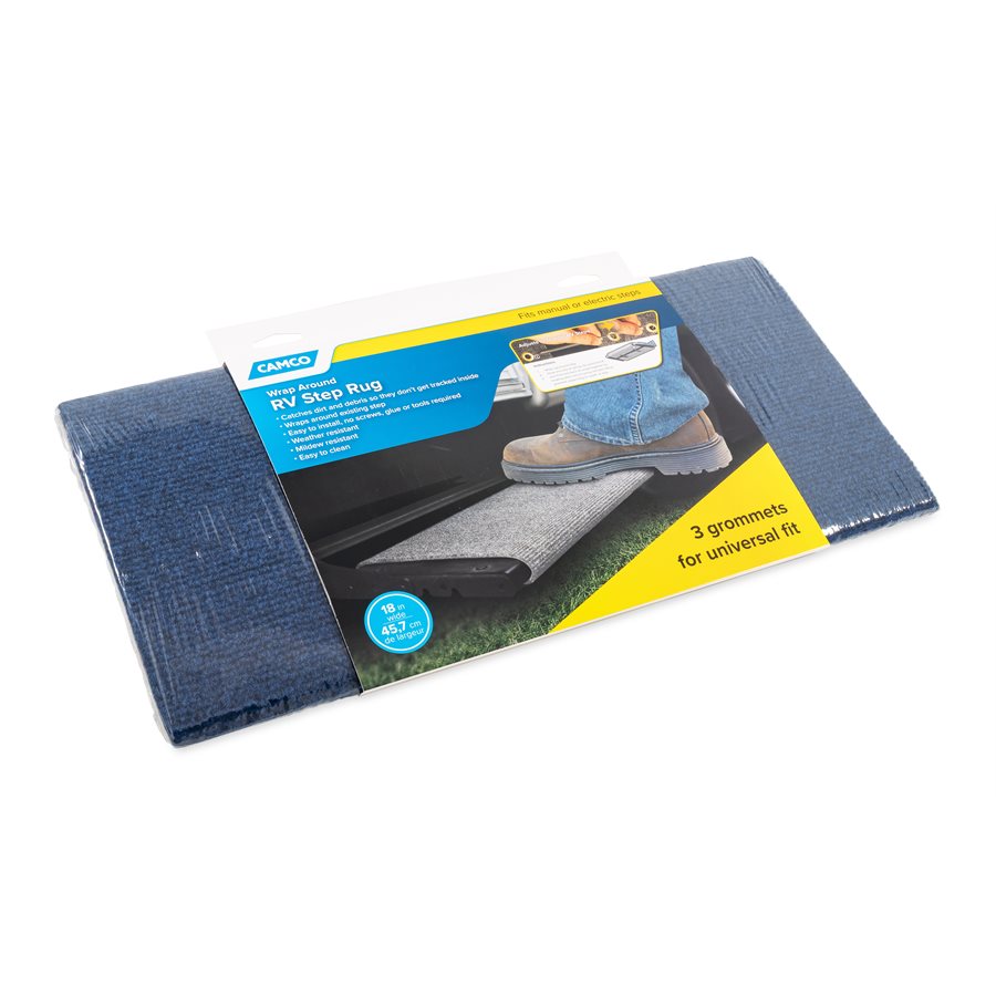 Camco 42924 STEP RUG REGULAR BLUE