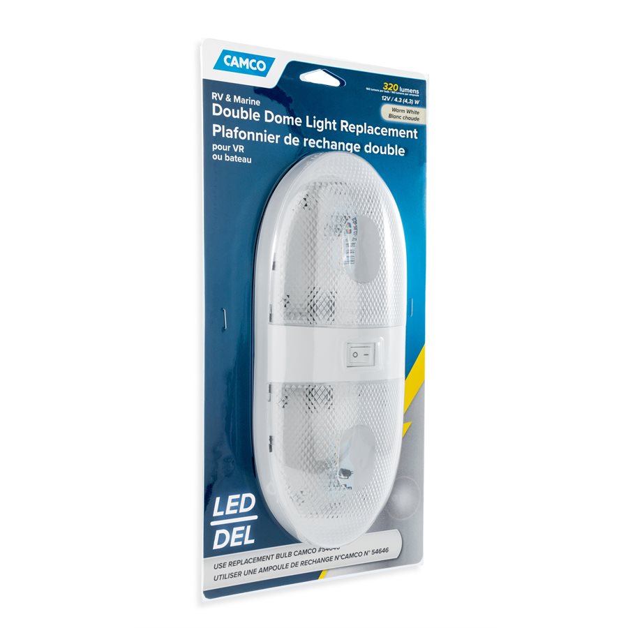 CAMCO LED DBL DOME LT 320LM CSA