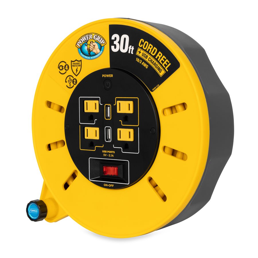Camco 55290 POWERGRIP EXTENSION CORD REEL 30'