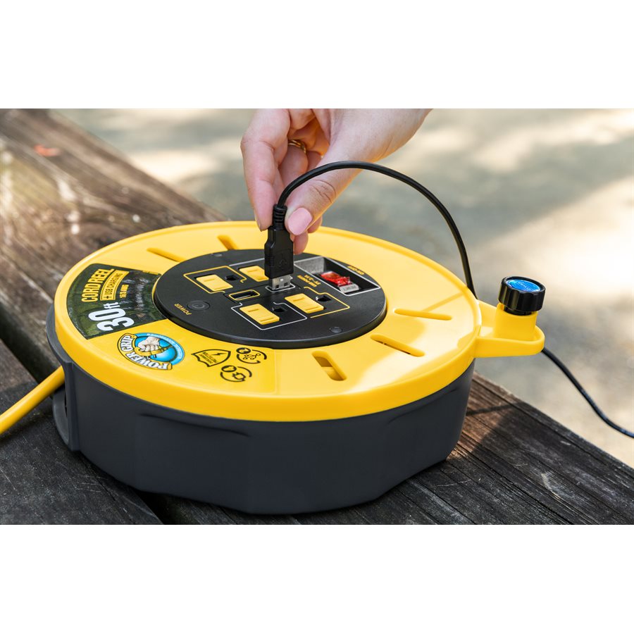 Camco 55290 POWERGRIP EXTENSION CORD REEL 30'