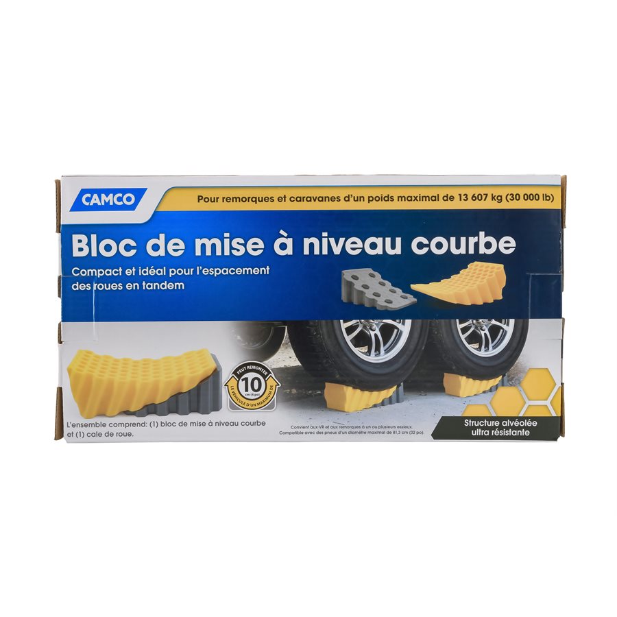 Camco 44423 CURVED LEVELER AND WHEEL CHOCK