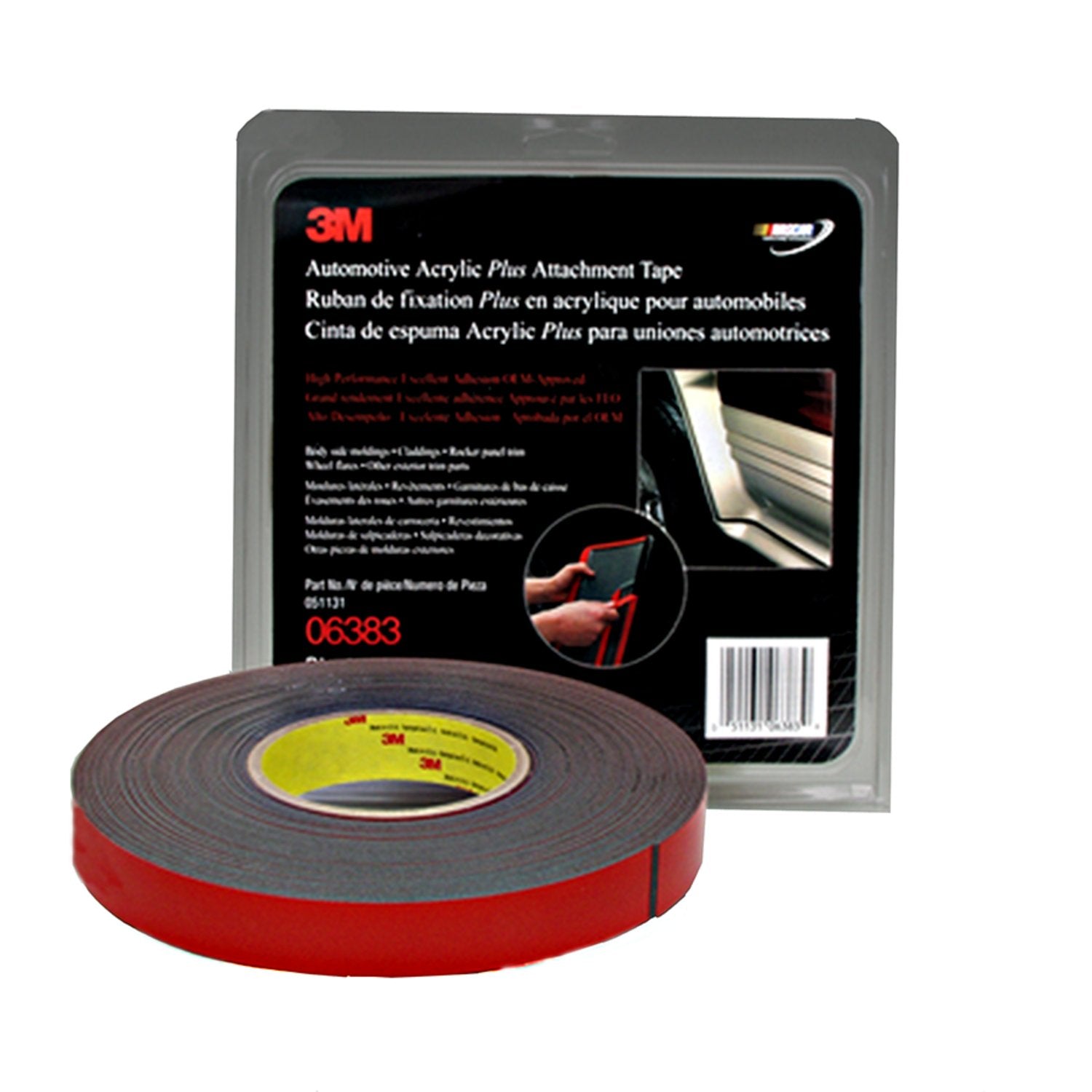 ATTACH TAPE 7/8'X20YD BLK
