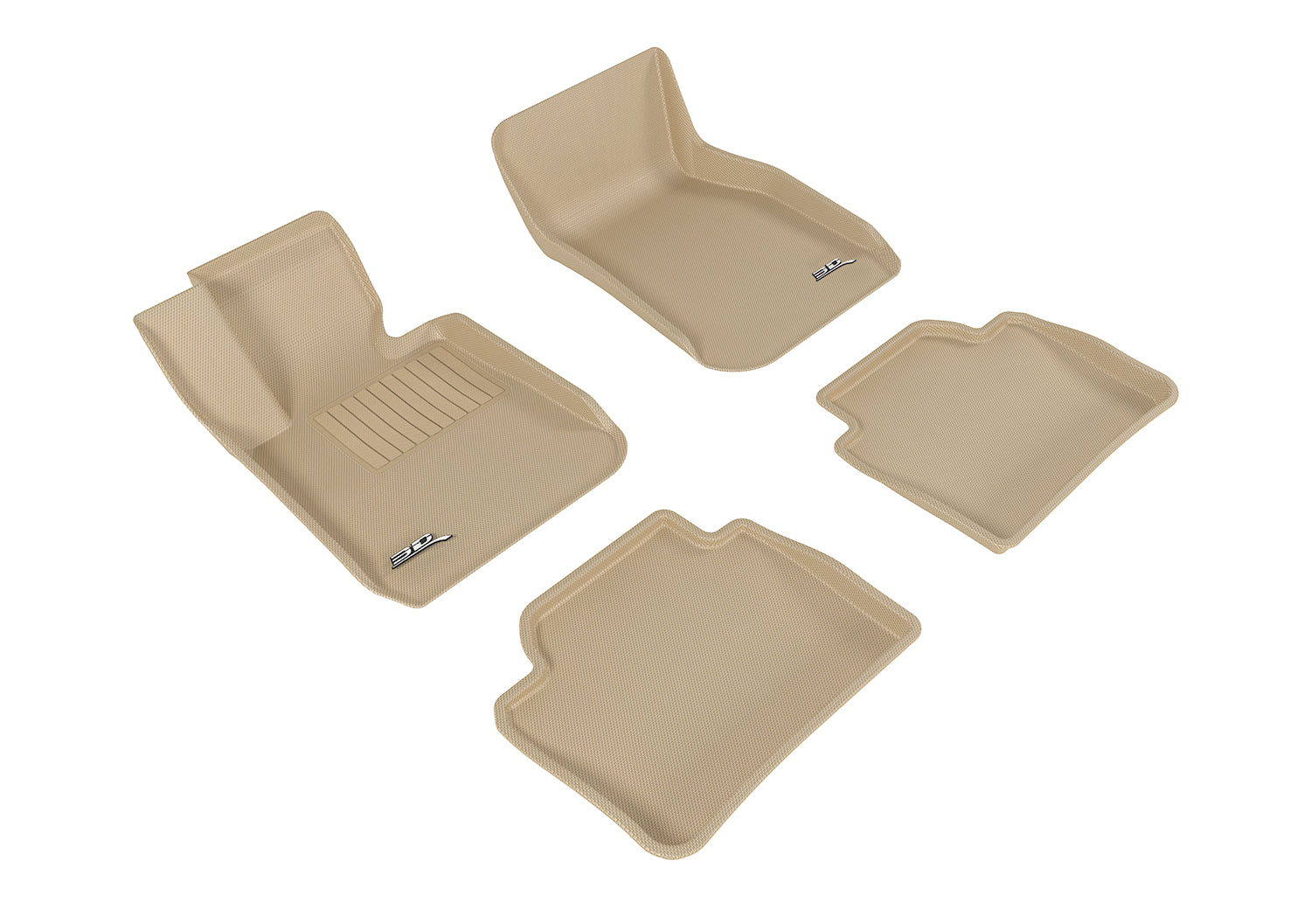 3D KAGU FLOOR MAT 2 ROW SET TAN
