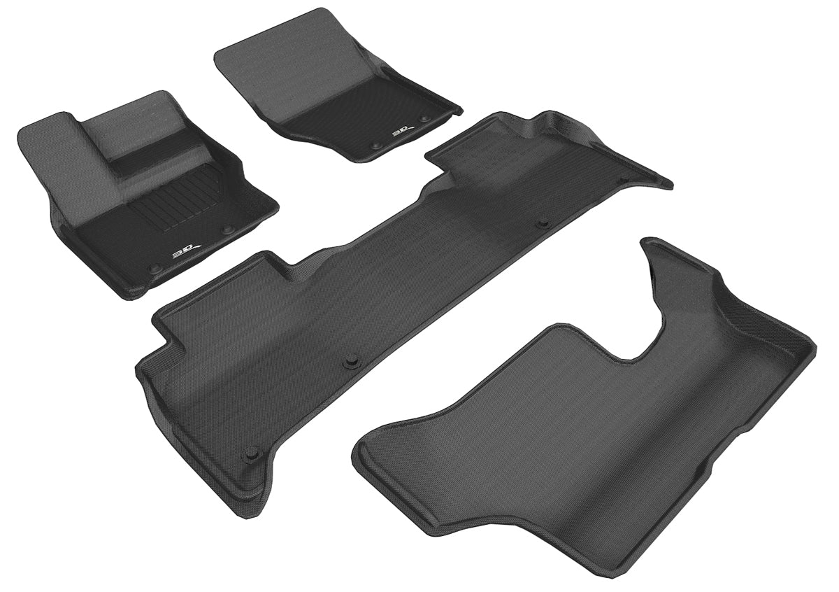 3D KAGU FLOOR MAT 2 ROW SET BLACK