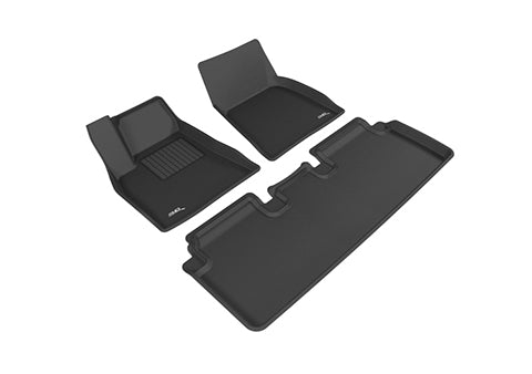 3D KAGU FLOOR MAT 2 ROW SET BLACK