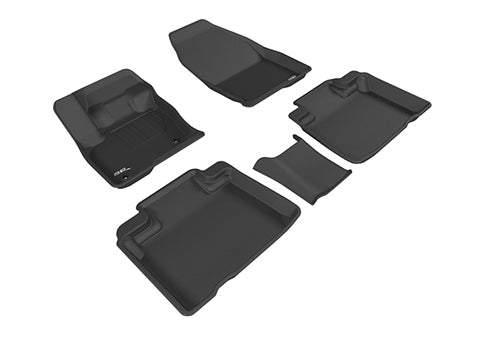 3D KAGU FLOOR MAT 2 ROW SET BLACK