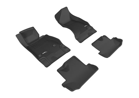 3D KAGU FLOOR MAT 2 ROW SET BLACK