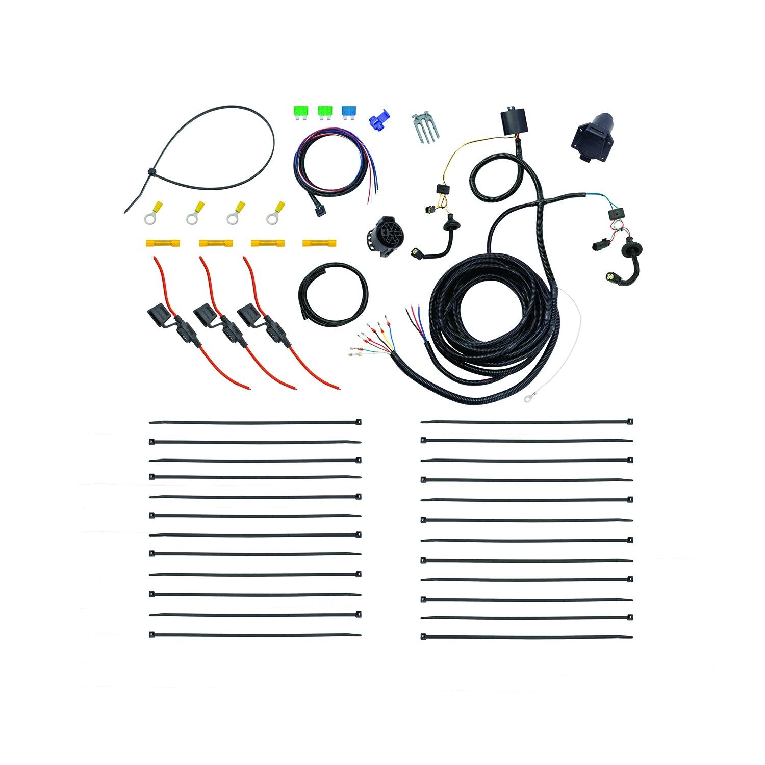 Tow Harness 7-Way Prep Kit For Ford Transit-150, Ford Transit-250