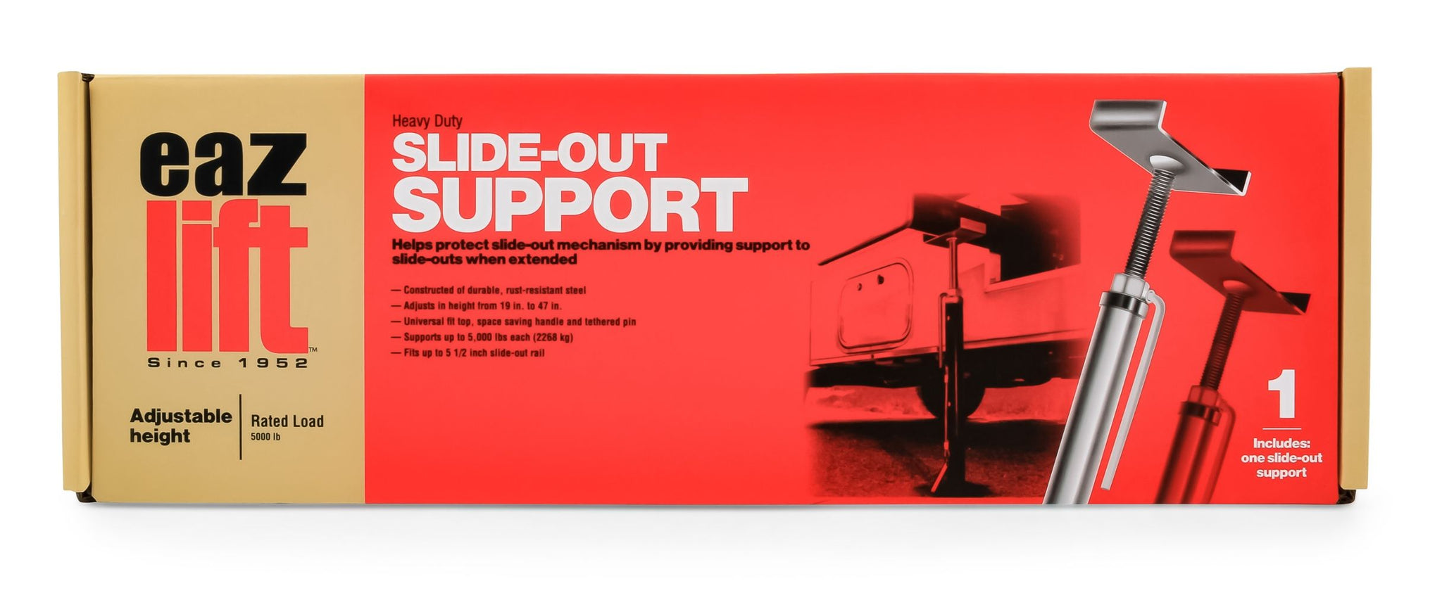 EAZ-LIFT, SLIDE OUT SUPPORT, SINGLE