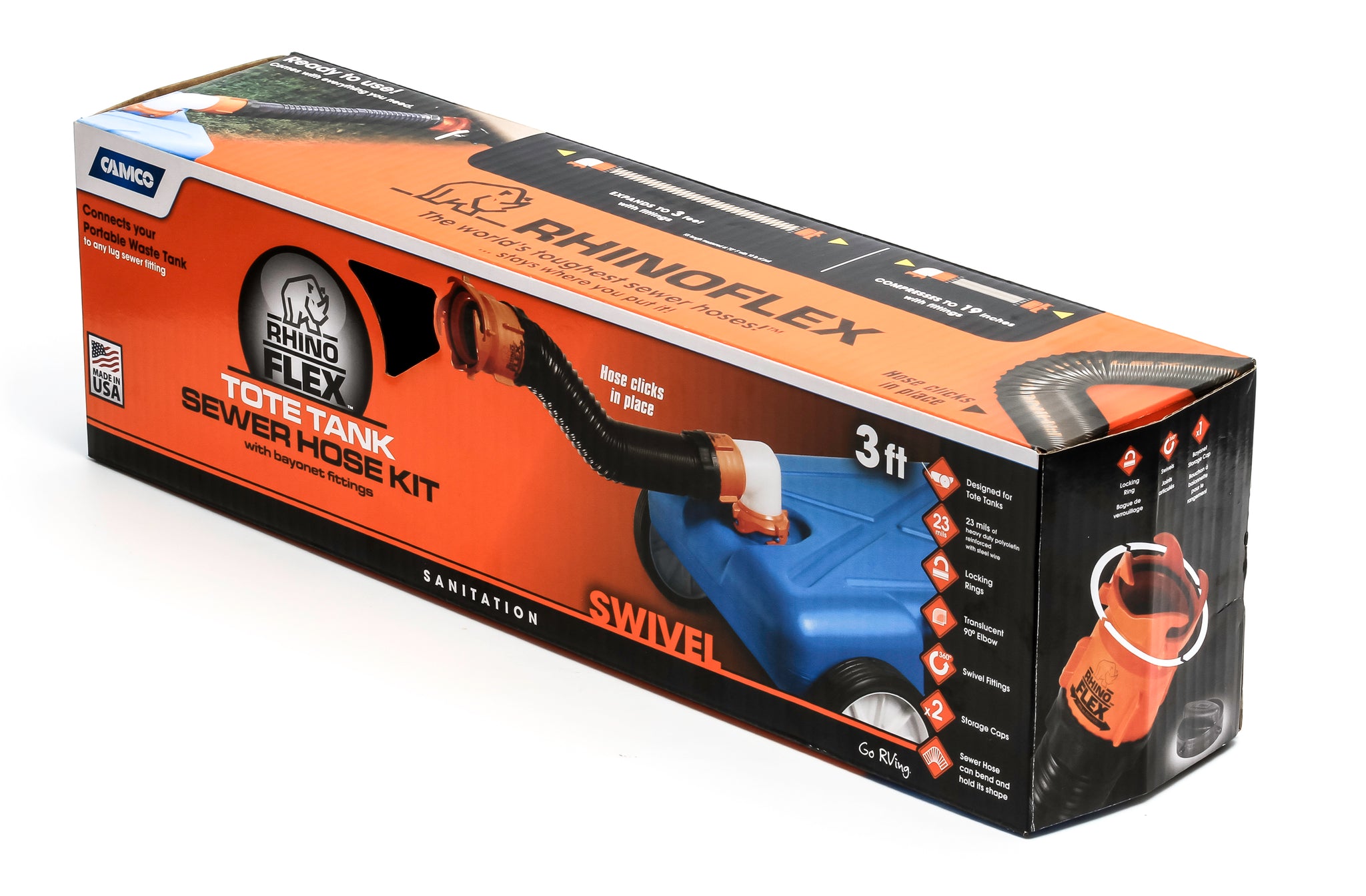 15M/50F AMP 12IN POWERGRIP DOGBONE 125V/1875W, BILINGUAL, CSA