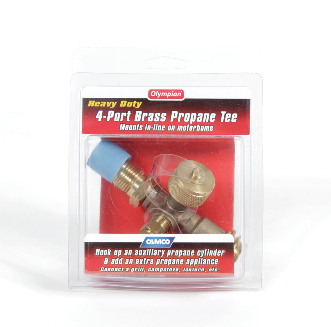 Camco Brass Tee W/ 4 Ports