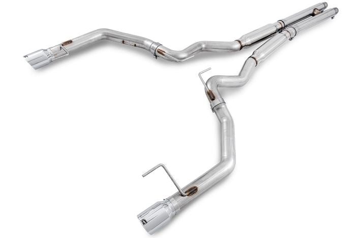 AWE Tuning Track Edition Cat-Back - Dual C For Ford Mustang