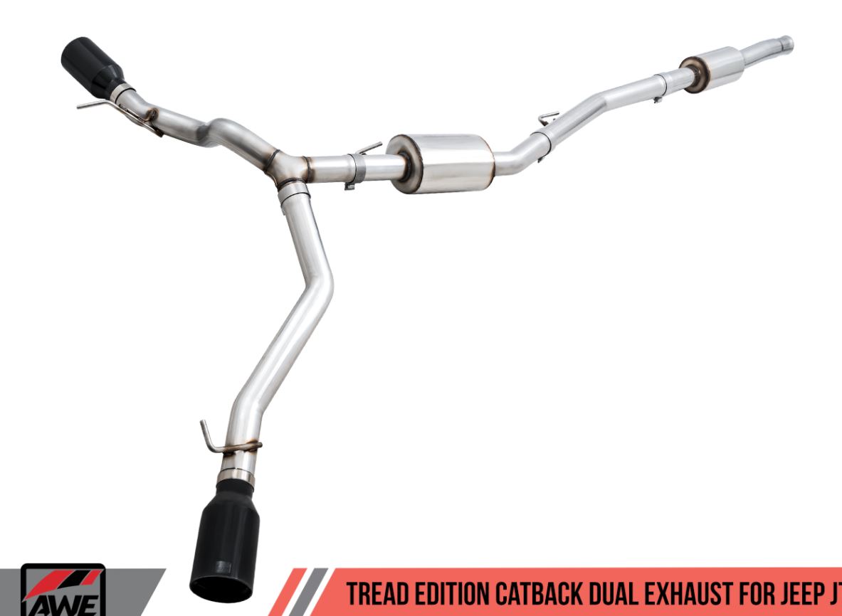 AWE Tuning Tread Edition Catback Dual Exha For Jeep Gladiator JT