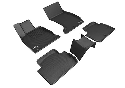 3D KAGU FLOOR MAT 2 ROW SET BLACK