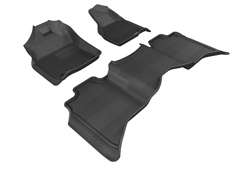 3D KAGU FLOOR MAT 2 ROW SET BLACK