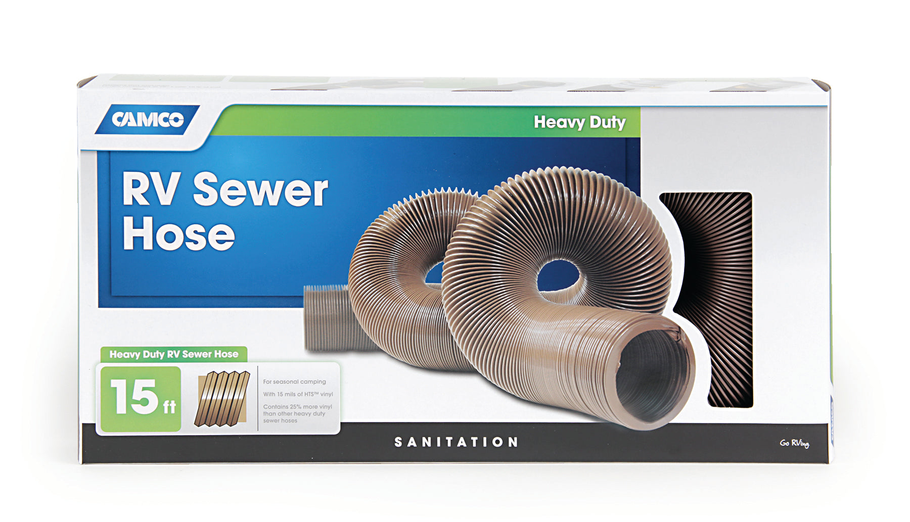 15' HD SEWER HOSE BROWN