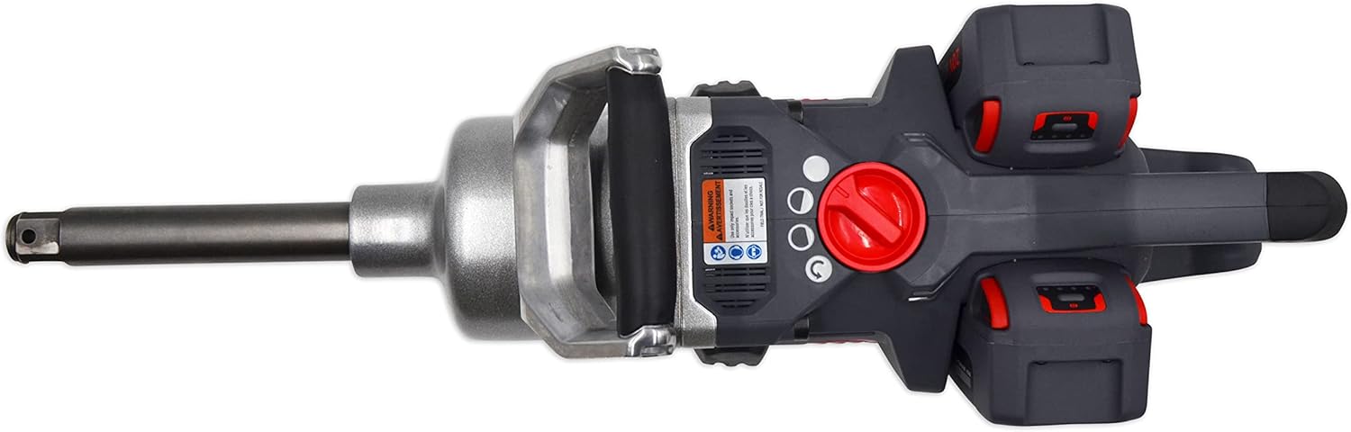 Ingersoll Rand W9691-K2E 1" 20V Cordless Impact Wrench 2 Battery Kit, 6" Ext Anvil, 3000 ft-lb Torque, Friction Ring-Thru-hole Retainer, D-Handle