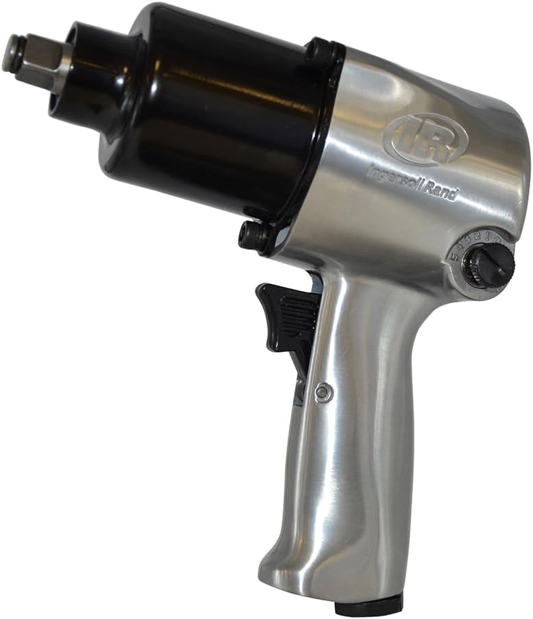 Ingersoll Rand 231C 1/2" Air Impact Wrench, Super Duty, 600 ft-lb Torque, Friction Ring Retainer, Pistol