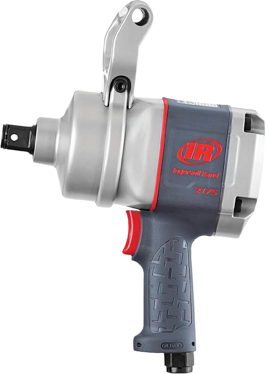Ingersoll Rand 2175MAX 1" Air Impact Wrench, 2000 ft-lb Torque, Friction Ring-Thru-hole Retainer, Pistol