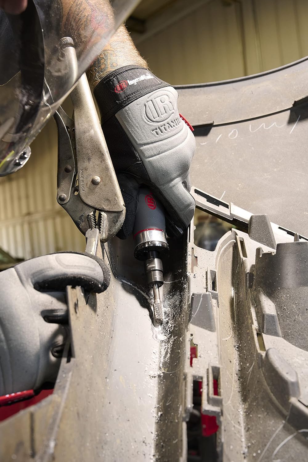 Ingersoll Rand 5108MAX Air Die Grinder, 25,000 RPM, 0.4 HP, 1/4" Collet, Rear Exhaust