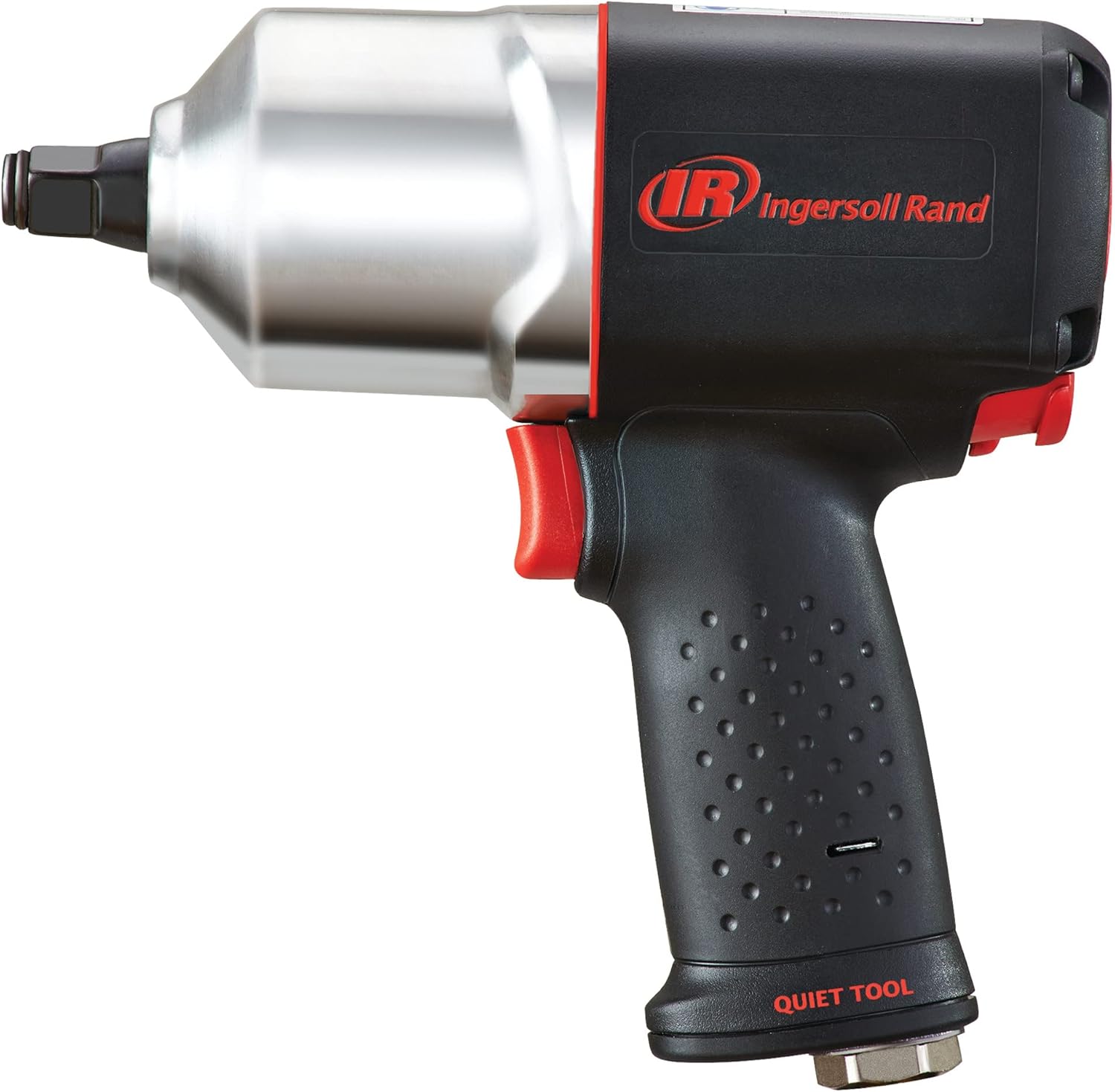 Ingersoll Rand 2135QXPA 1/2" Air Impact Wrench, Quiet, 1100 ft-lb Torque, Friction Ring Retainer, Pistol