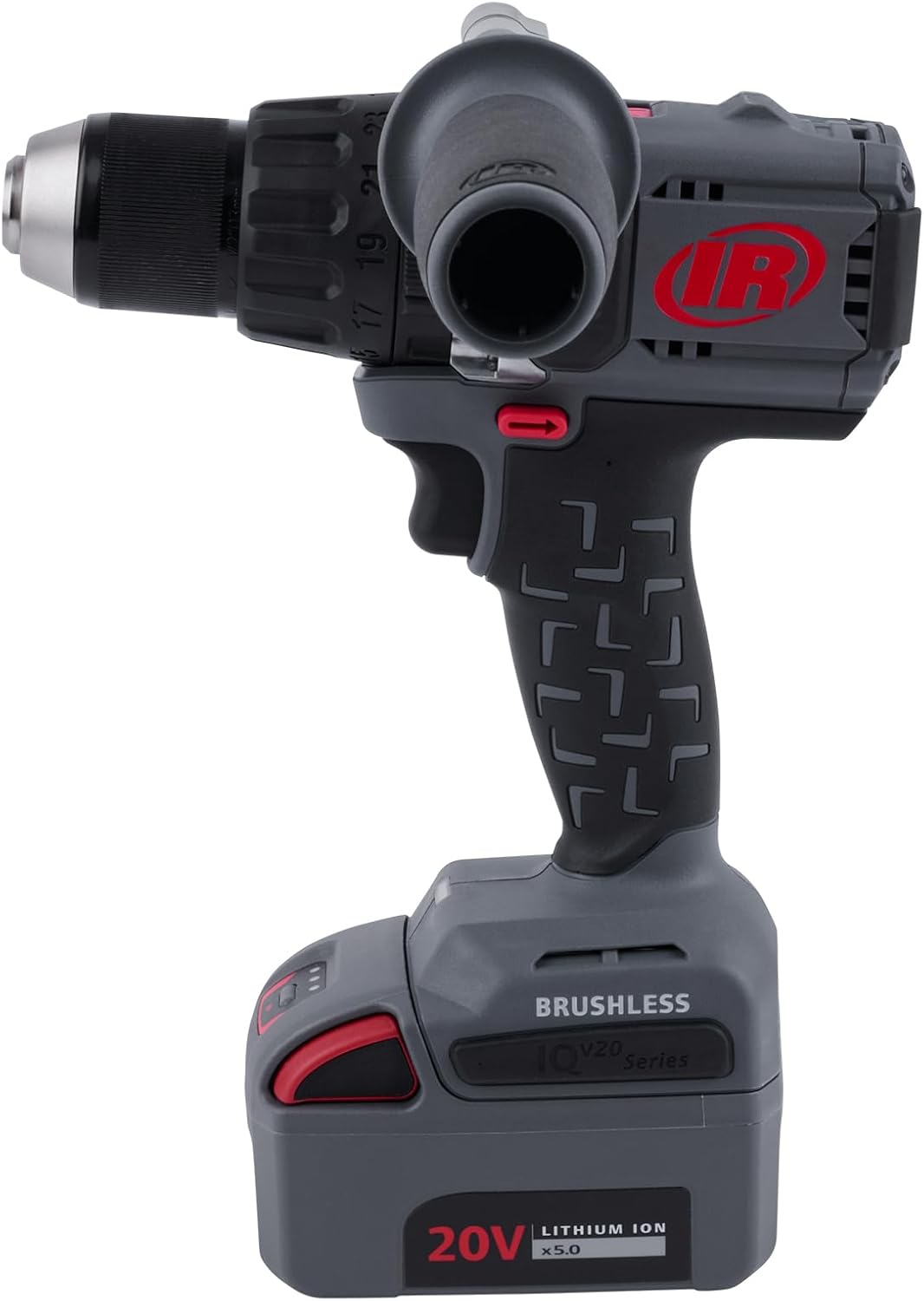 Ingersoll Rand D5241-K22 1/2" 20V Cordless Hammer Drill 2 Battery Kit, 1100 in-lb Torque, Keyless Chuck, Pistol Grip