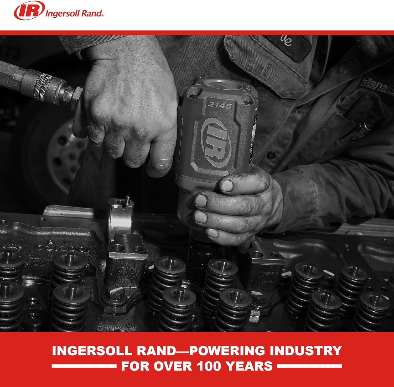 Ingersoll Rand 2146Q1MAX Air Impact Wrench 3/4", Quiet, 2000 ft-lb Torque, Friction Ring-Thru-hole Retainer, Pistol