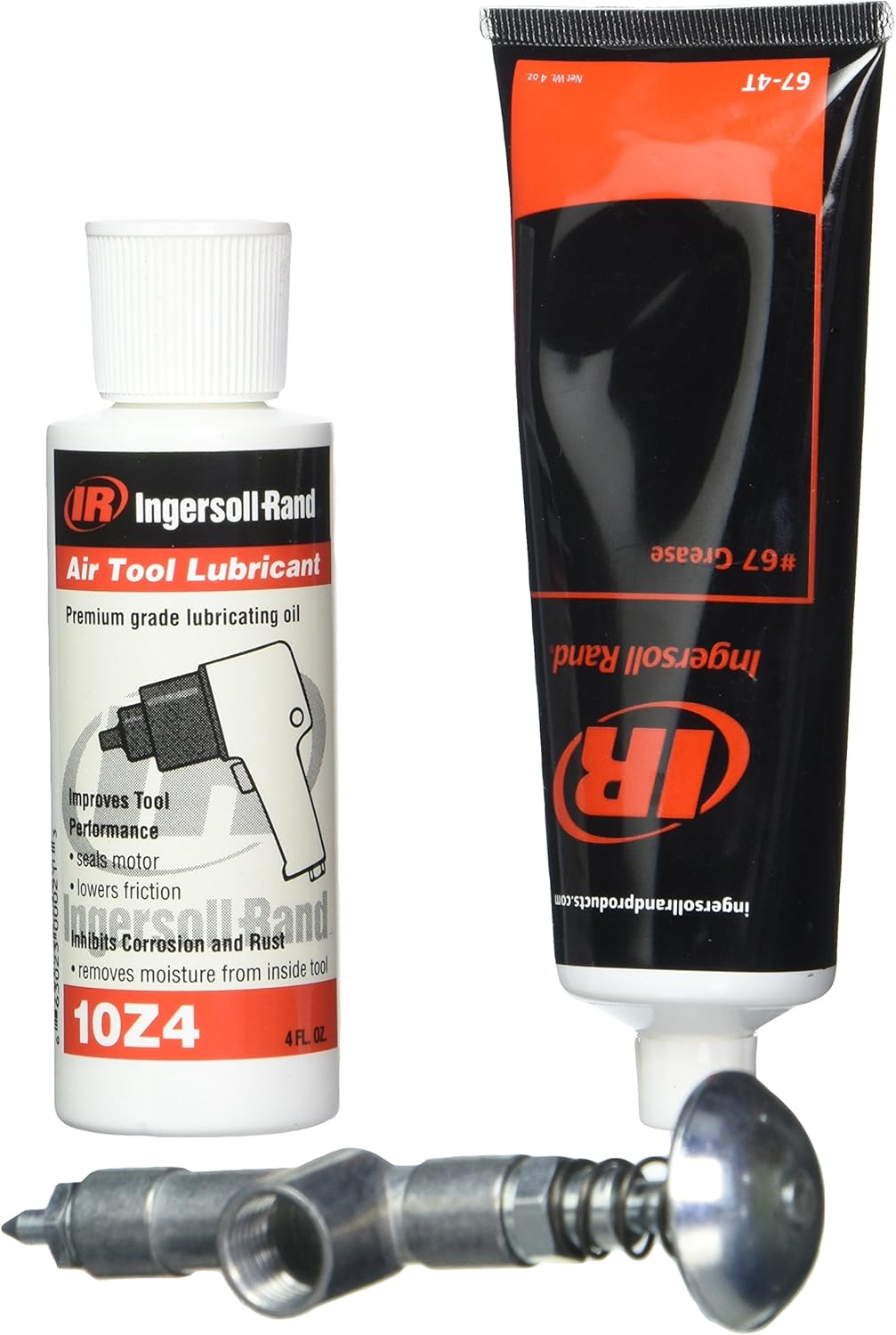 Ingersoll Rand 67-LBK1 Air Care Lubrication Kit for Ingersoll Rand Tools, includes 10Z4 Oil, 67 Grease and Grease Gun