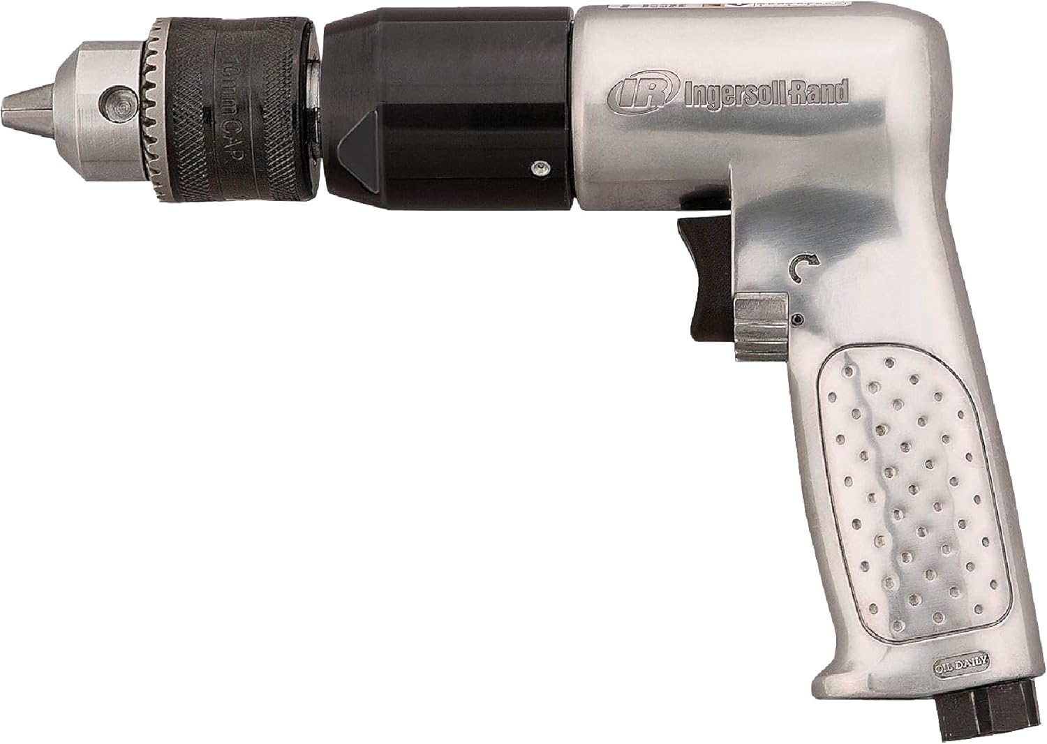 Ingersoll Rand 7803RA 1/2" Keyed Chuck Air Drill, 500 RPM, 0.5 HP, 10.6in-lb Torque, Pistol
