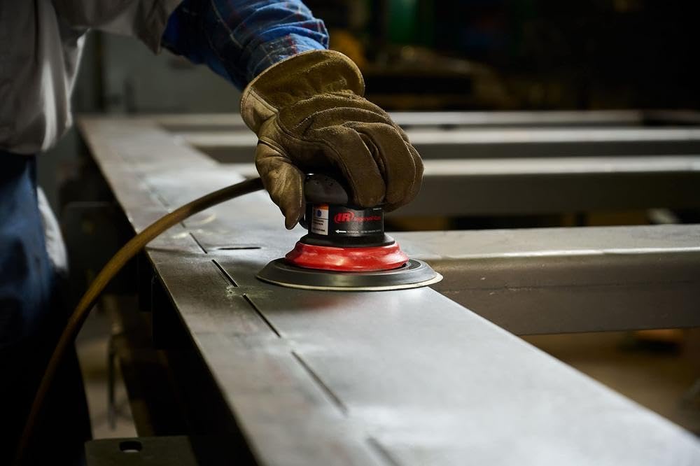 Ingersoll Rand 4152-HL Composite 6-Inch Orbital Palm Pneumatic Sander with Hook and Loop Pad