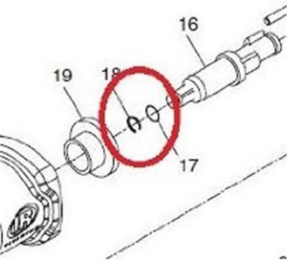 Ingersoll Rand 2115-K425 3/8" Friction Ring Socket Retainer Kit for Ingersoll Rand 2115 Series Impact Wrench