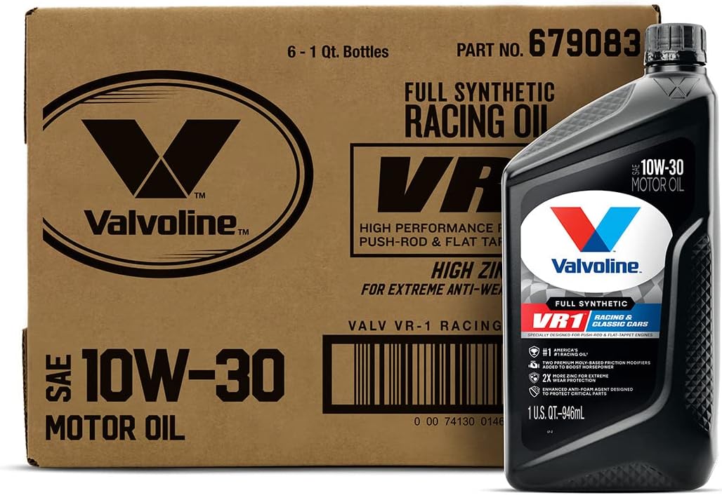 Valvoline VR1 Synthetic Racing Oil 679083 1 Quart - Case of 6