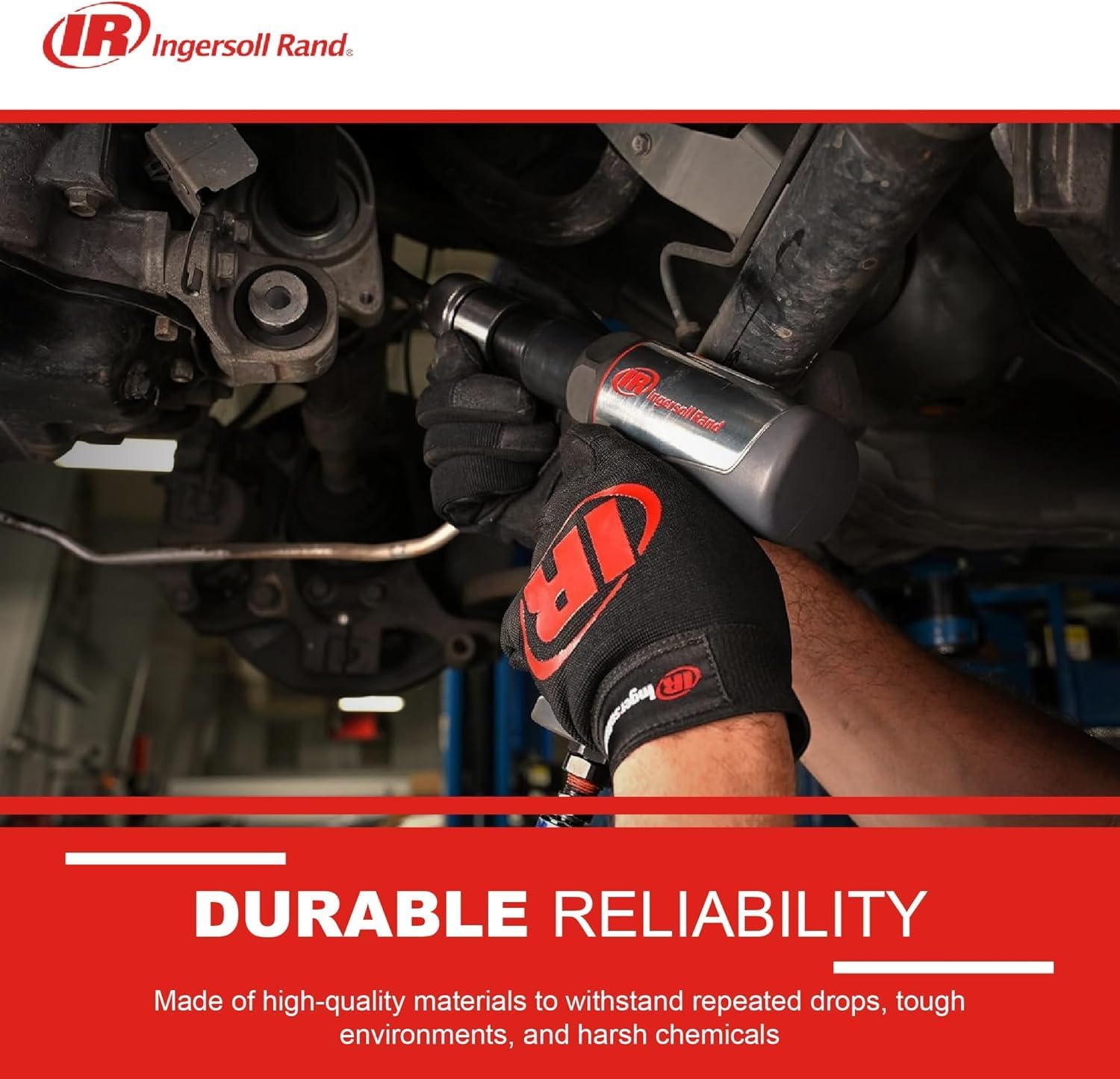 Ingersoll Rand 123MAXK Vibration Reduced Air Hammer 5-Piece Chisel Set, 3,530 BPM, 2-5/8" Stroke, Round Shank