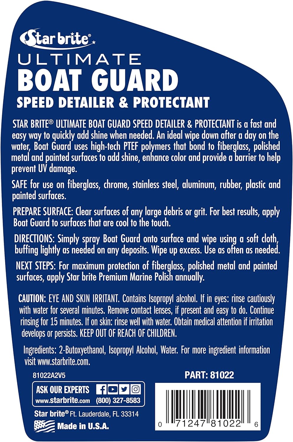 Star Brite 081022 Boat Guard Speed Detailer And Protectant