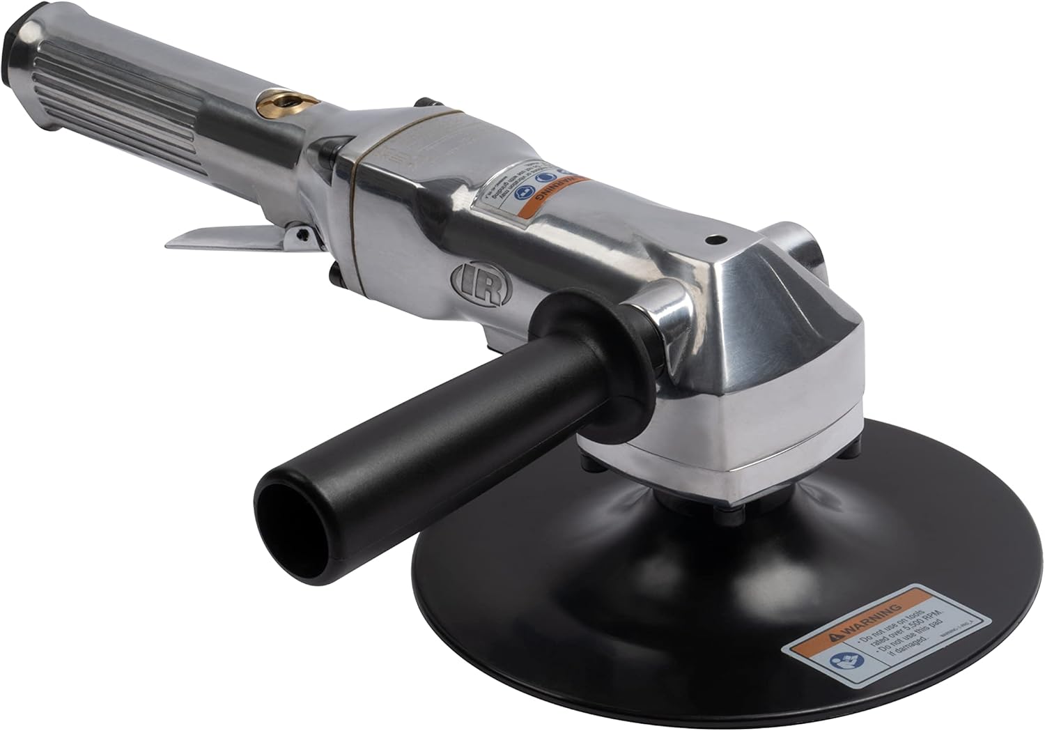 Ingersoll Rand 313-B Air Angle Sander, 7" Composite Pad, 5,000 RPM, 0.5 HP, 5/8"-11 Thread, Side Handle Exhaust