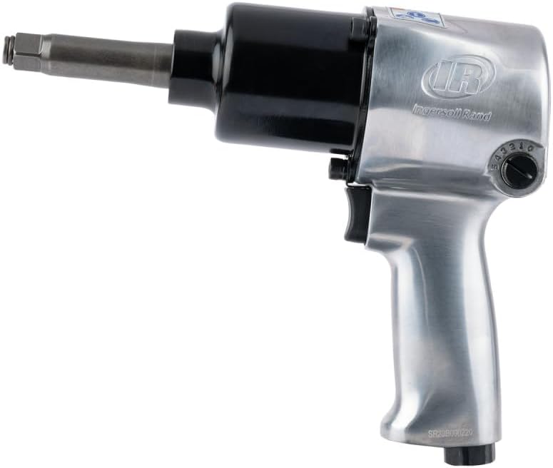 Ingersoll Rand 231HA-2 1/2" Air Impact Wrench, 2" Ext Anvil, Super Duty, 600 ft-lb Torque, Friction Ring Retainer, Pistol