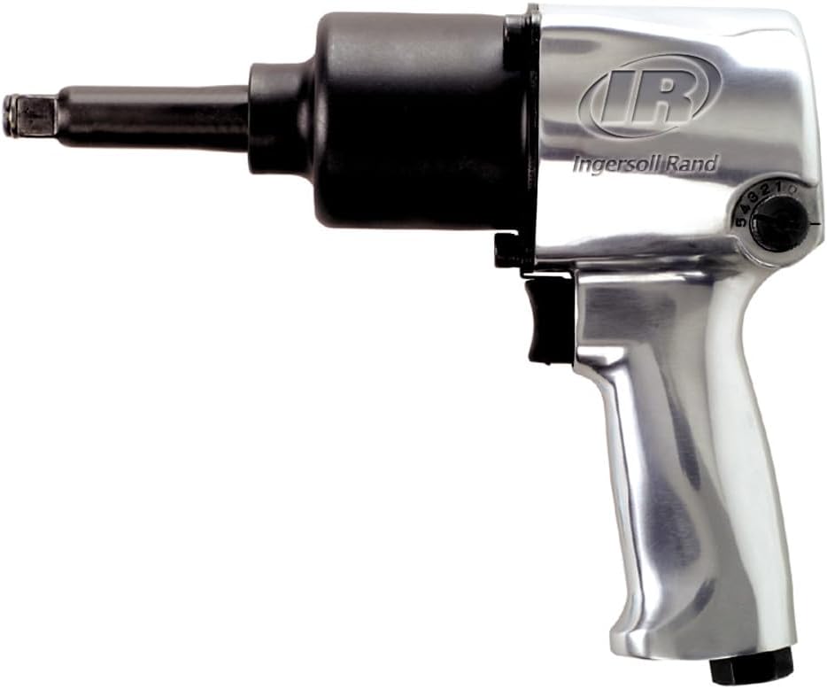 Ingersoll Rand 231HA-2 1/2" Air Impact Wrench, 2" Ext Anvil, Super Duty, 600 ft-lb Torque, Friction Ring Retainer, Pistol