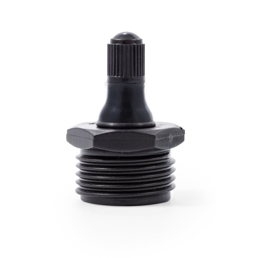 BLOW OUT PLUG PLASTIC W/ VALVE BLK
