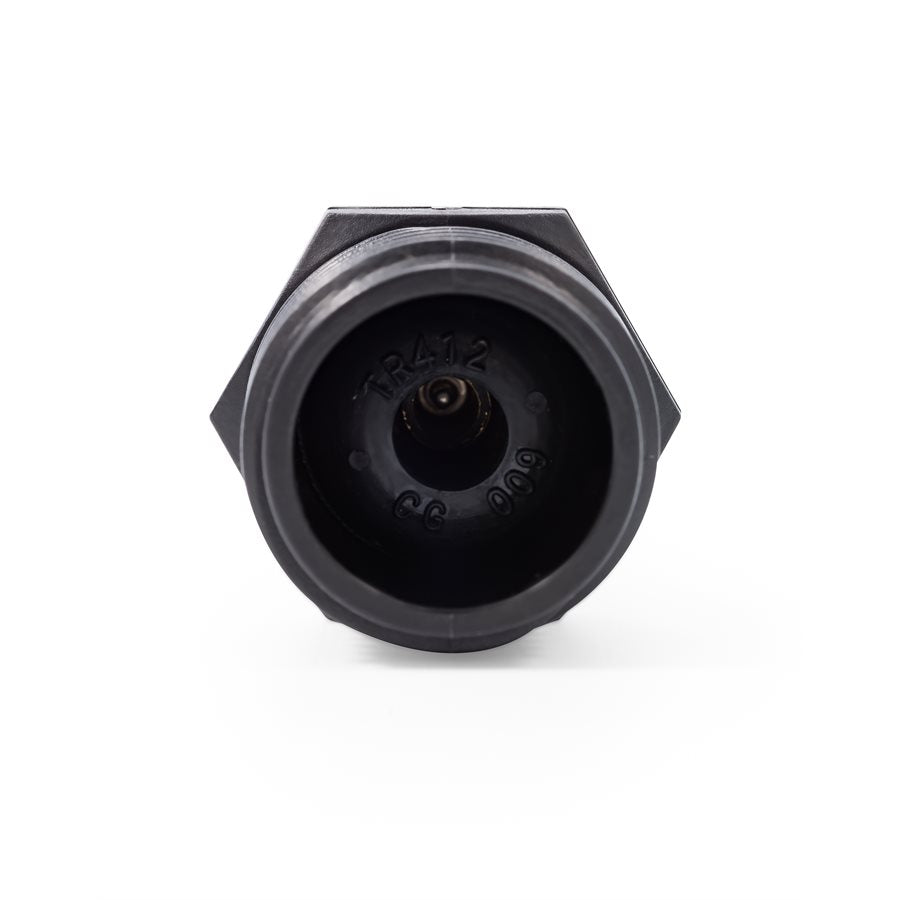 BLOW OUT PLUG PLASTIC W/ VALVE BLK